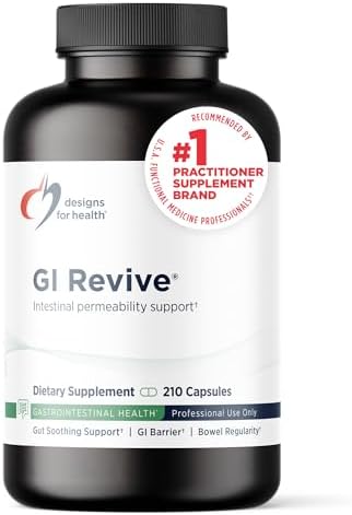 Designs for Health GI Revive - Slippery Elm Gut Health Support with Licorice Root, L-Glutamine + Zinc Carnosine - MSM