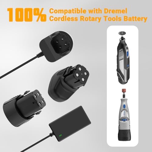 2-Pack Replacement Dremel Battery, 7.2V 3500mAh Ni-MH