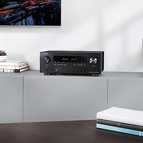 Denon AVR-S960H 8K Ultra HD 7.2 Channel (90Watt X 7) AV Receiver, Black
