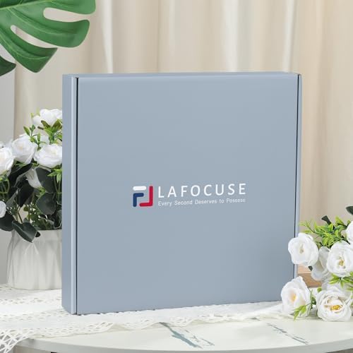 Lafocuse 12 Inch Brown Outdoor Wall Clocks with Temperature and Humidity
