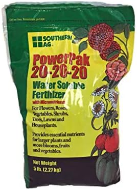 Southern Ag PowerPak 20-20-20 Water Soluble Fertilizer with micronutrients (5 LB)