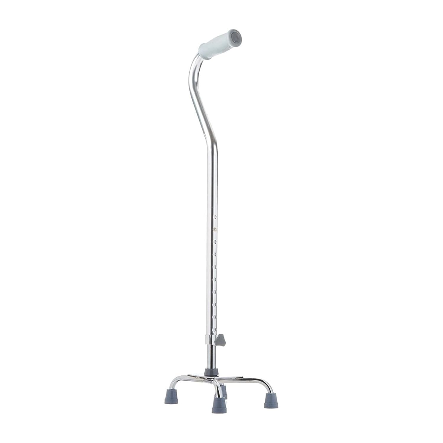 Days Quad Cane with Wide Base – Adjustable Walking Cane for Men & Women, Aluminum 4-Prong Walking Stick for Seniors with Slip-Resistant Rubber Tips, Lightweight & Self-Standing Mobility Aid