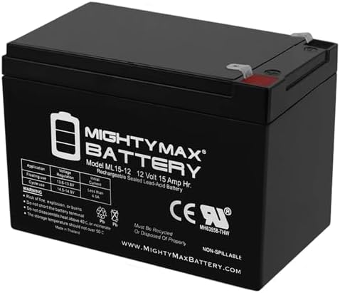 Mighty Max Battery 12V 15AH F2 Replacement Battery for Peg Perego John Deere Gator