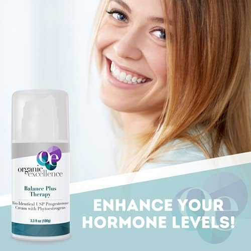 Balance Plus Therapy Organic USP Progesterone Cream Phytoestrogens 3.3 oz