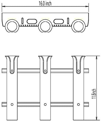 Brocraft Tackle Rack Fishing Rod Holder/Fishing Rod Rack