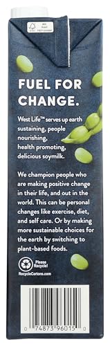 West Life Organic Unsweetened Soy Milk, 32 FZ