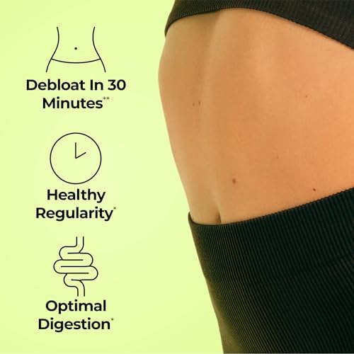 HUM Flatter Me Digestive Enzymes, Digestion & Bloating Support, 60 Count | 18 Digestive Enzymes, Ginger, Peppermint & Fennel, Women & Men, Vegan, Non-GMO, 60 Capsules