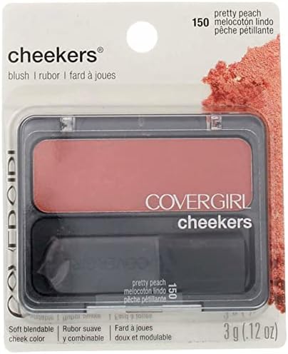 CoverGirl Cheekers Blush, # 150 Pretty Peach, 0.12 Ounce