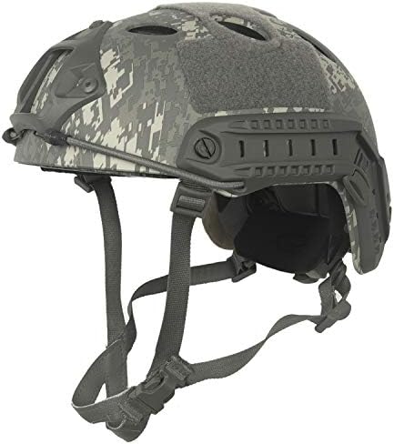 LOOGU Fast BJ Base Jump Tactical Helmet for Airsoft with 12-in-1 Headwear