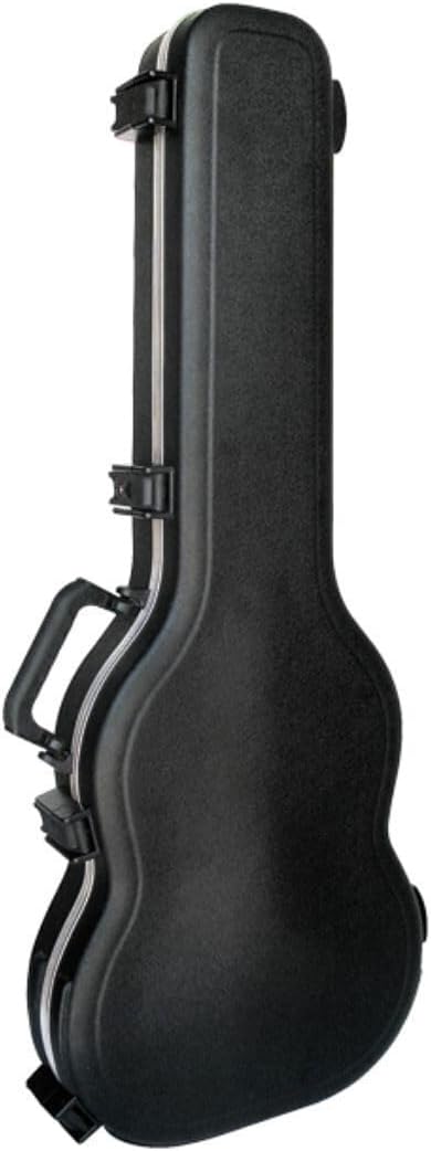 SKB SKB-61 Deluxe Double Cutaway Electric Guitar Case | Plush-lined interior, rugged molded exterior, secure latches, dependable transit protection