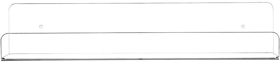 CY craft Clear Acrylic Floating Shelves Display Ledge, 5 MM Thick Wall Mounted Storage Shelf for Kitchen/Bathroom/Office