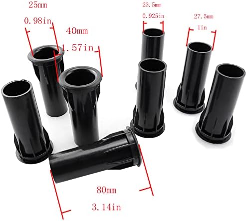 Speaker Port Tube 8PCS 1.38 x 3.15 Inch Speaker Box Bass Air Ports Speaker Cabinet Port Tube