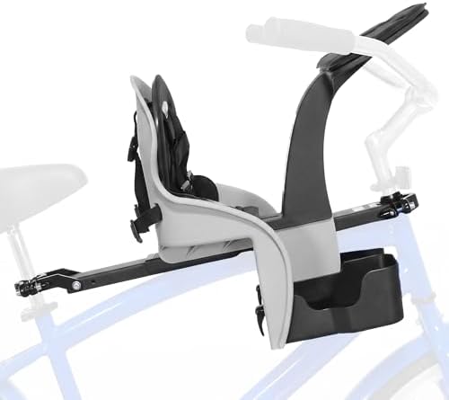 KaZAM Front-Mounted Child Bike Seat – Kangaroo & Wallaby Models with Padded Front Bumper/Dashboard