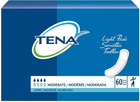 Tena ProSkin Moderate Long Unisex Incontinent Pad Long Length 12" L 41409, 180 Ct
