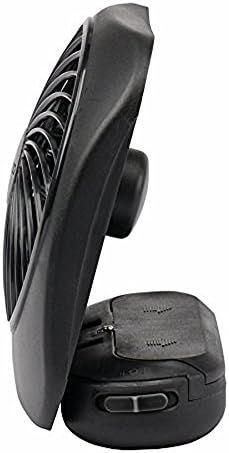 O2COOL Treva 5 in Portable Battery Powered Desk Fan 2-Speed Black | Yes
