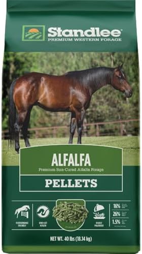 Standlee Premium Alfalfa Pellets for Horses, 40 lbs