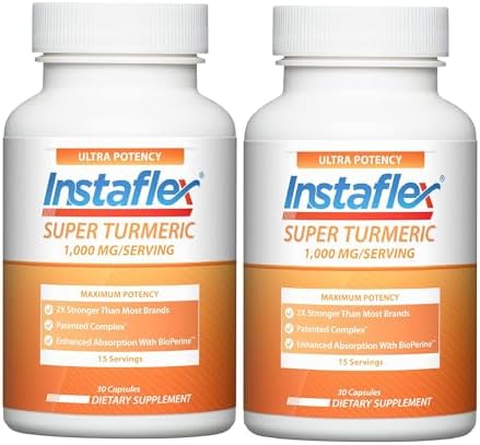 Instaflex Super Turmeric Joint Support, 1000mg Turmeric, BioPerine - 30ct | Enhanced Absorbtion, Joint Supplements