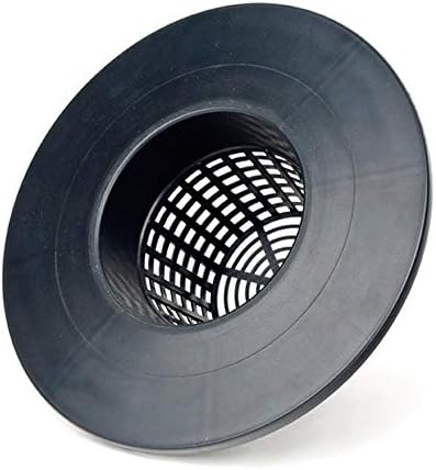 Hydrofarm HG6RDBK Wide Lip 6" Bucket Basket Lid, Pack of 25, Black, 12"L x 12"W x 17.5"H
