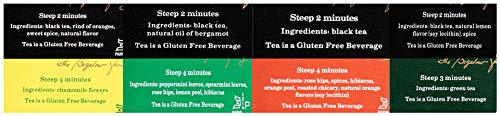 Bigelow Tea Green Tea Assortment, 64 Count (Pack of 1) | Individually Wrapped Tea Bags with Classic, Decaffeinated, Mint, Peach, Constant Comment, Lemon, Mango, and Earl Grey Teas