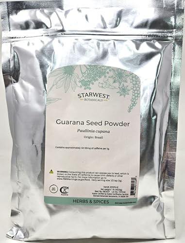 Starwest Botanicals Guarana Seed Powder, 1 Pound