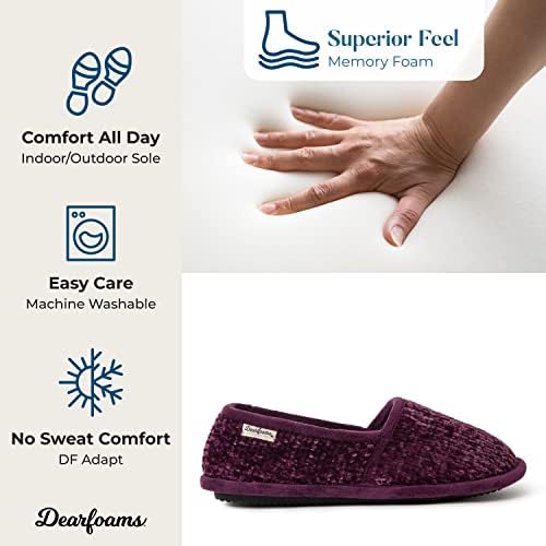 Dearfoams Women's Chenille A-line Slipper