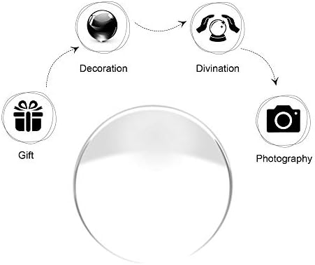 EMART Crystal Ball for Photography 3 Pack, Props Decoration for Divination