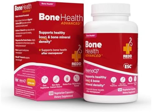 Redd Remedies, Bone Health Advanced, Vitamin D3 and Calcium for Strong Bone Support, 120 Vegetarian Capsules