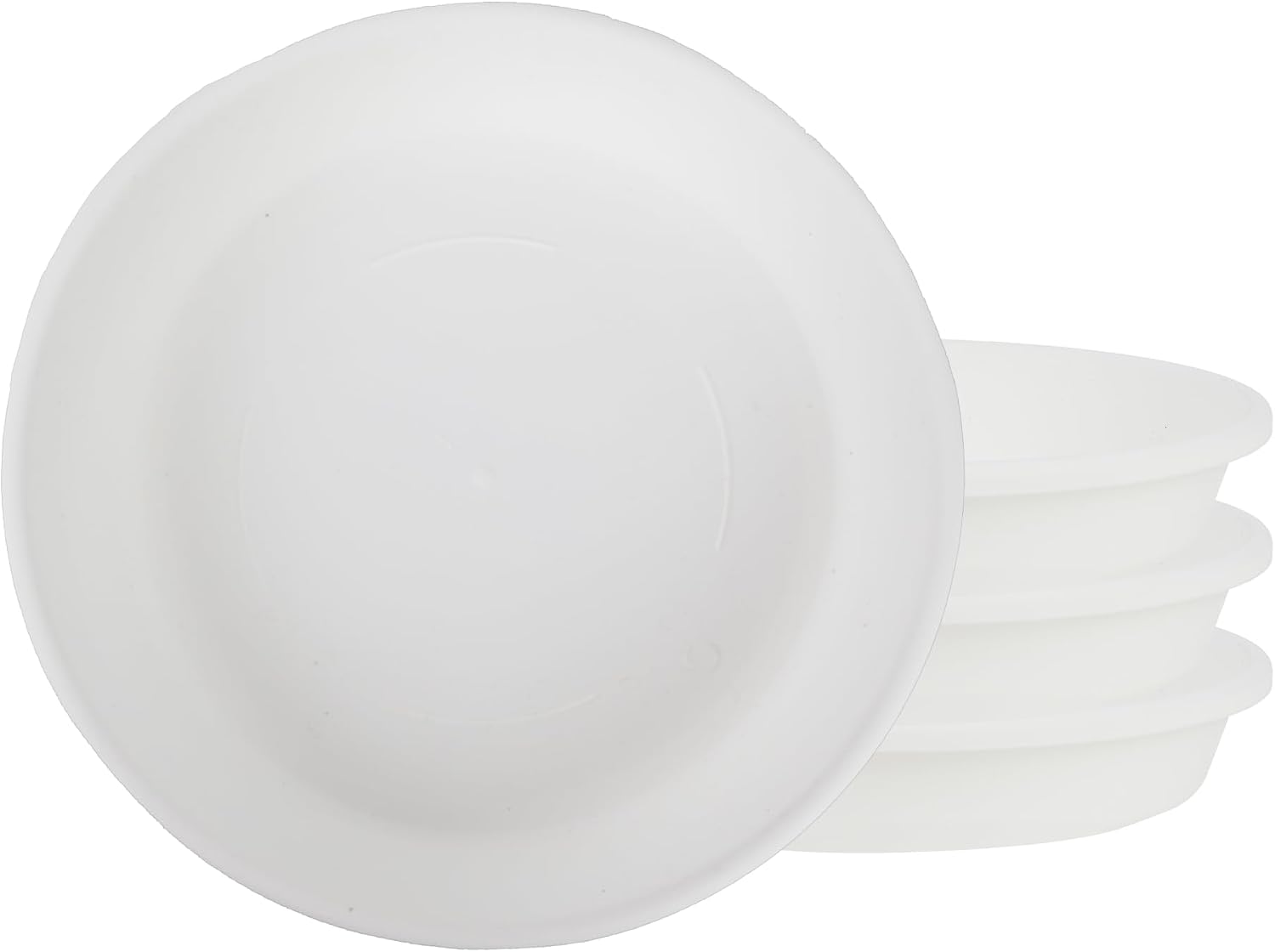 The HC Companies 14 Inch Round Plastic Classic Plant Saucer - Indoor Outdoor Plant Trays for Pots - 14"x14"x2.5" Sandstone