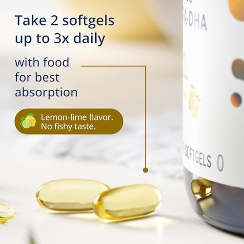 Metagenics OmegaGenics EPA-DHA 500 - High Potency Fish Oil Supplement for Cardiovascular Health* - Sustainably Sourced & Purity Tested - Non-GMO & Gluten-Free - 120 Softgels