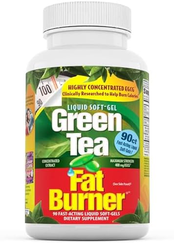 Applied Nutrition Green Tea Fat Burner Weight Loss 90 Softgels Pack of 2 | Supports Weight Management for Women and Men | Metabolism Support | 2 X 90 Liquid Soft-Gels