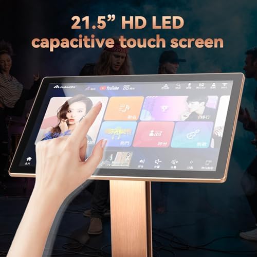 2026 New Chinese Karaoke Machine KV-V5 MAX Karaoke Player, with Reverb Wireless Microphone