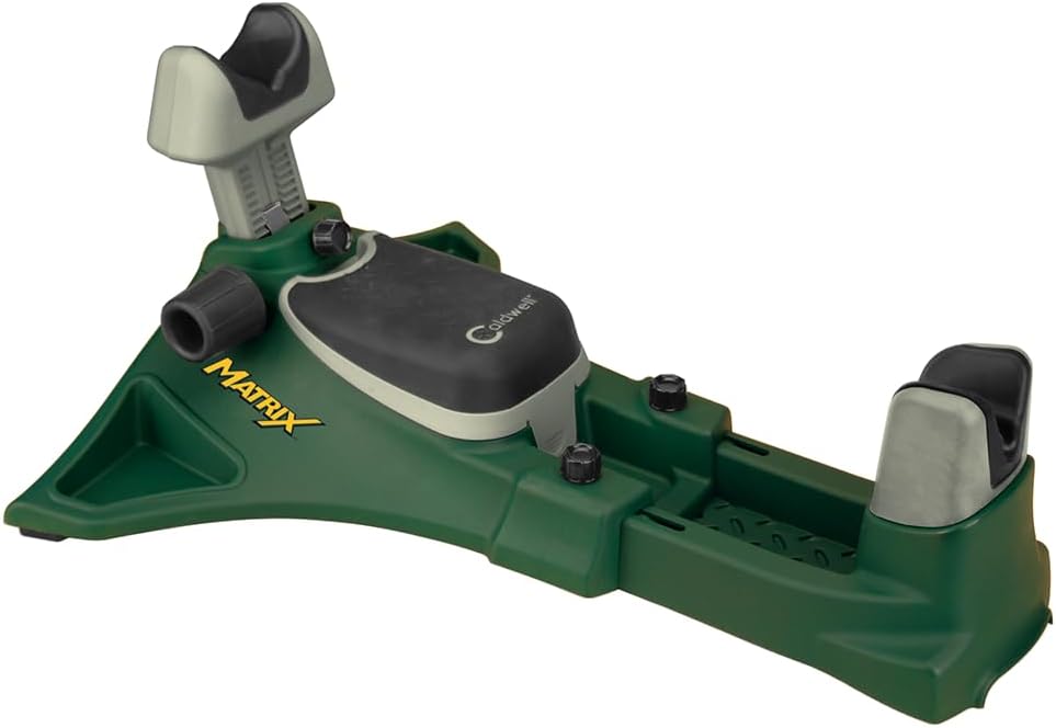 Caldwell Matrix Adjustable Ambidextrous and Adjustable Rifle, Pistol Shooting Rest for Range, Precision Shooting, Sight In and Stabilizing Shots