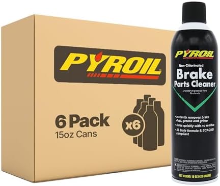 Non-Chlorinated Brake Parts Cleaner, Low VOC, Instantly Removes Brake Dust, Grease & Grime, Quick Drying, 13 Oz (Pack of 12)