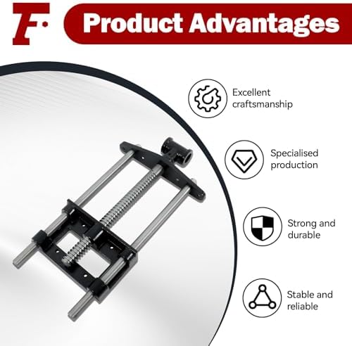 findmall 9 Inch Woodworking Front Vise Heavy-Duty Steel and Cast Iron Front Bench Vise - Fit for Woodworking Projects