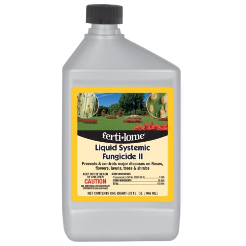 Fertilome (11380) Liquid Systemic Fungicide II RTS, 32oz | Propiconazole systemic - Prevents/controls major fungal diseases on roses, lawns & shrubs - Home gardeners