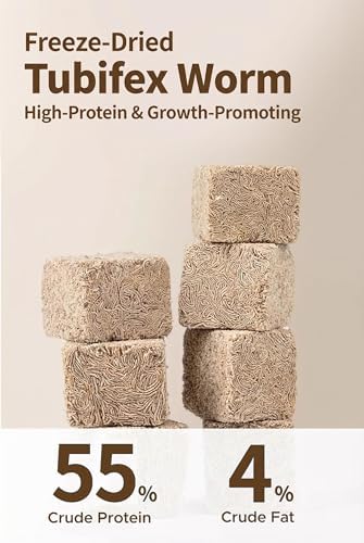 Brine Shrimp Cubes All Natural Tropical Fish Food for Small to Medium Sized Saltwater & Freshwater Fish - Betta Guppy Discus Cichlids Discus Goldfish Angel Fish