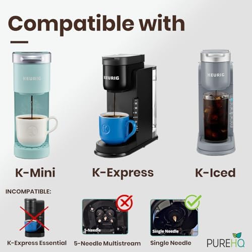 Reusable K Cups for Keurig K-Mini, K Mini Plus & K-Express with Adapter
