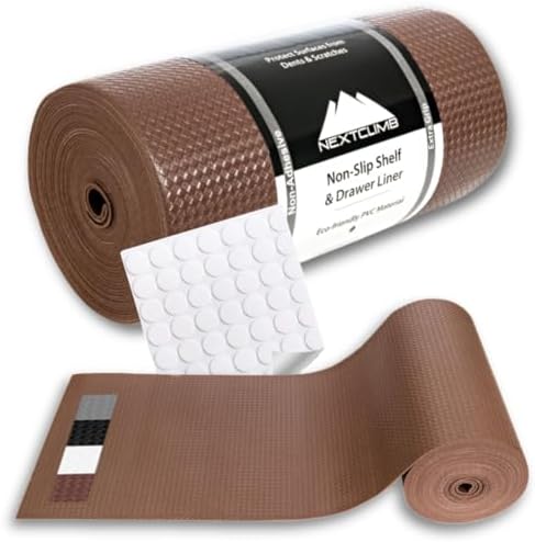 Shelf Liner, Drawer Liner & Kitchen Cabinet Liner – Thick Waterproof Rubber Refrigerator Liners, Fridge Mat, Wire Shelf Cover for Dresser, Pantry