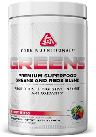 Core Nutritionals Greens, Digestive Support, Berry Bliss, 30 Servings