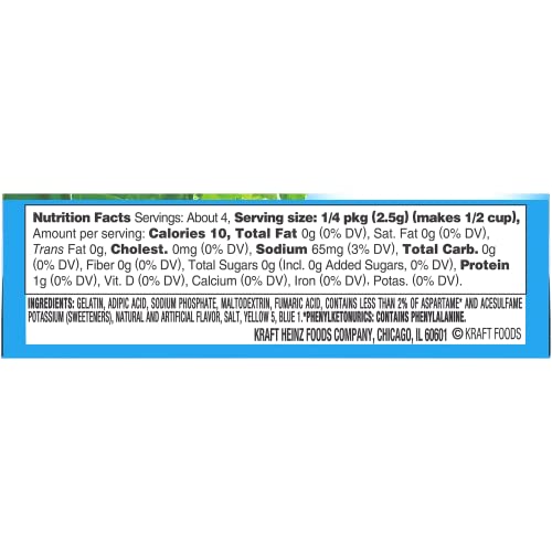 JELL-O Lime Gelatin Dessert Mix (.03 oz Boxes, Pack of 6)