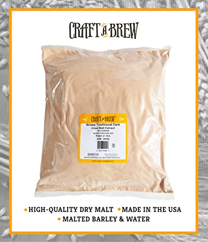 Craft a Brew - Dry Malt Extract for Brew Kit -5 Pounds Bavarian Wheat - All Purpose Base Extract - For Any Beer Style - Effective Fermentation