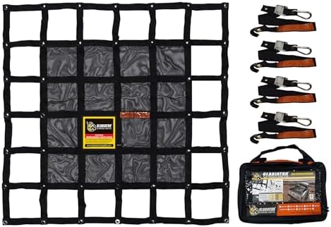 Heavy Duty Cargo Net - Truck Organizer-Interior-Roof Rack-Jeep-SUV- Baja-Camping -(GBN-100) 4' x 4'