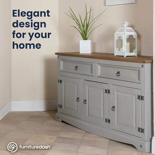 Furniture Dash Solid Wood Buffets & Sideboards 51.9" W, 16.9" D, 31.7" H - Kitchen, Bar and Liquor Cabinet, Kitchen Island, Entertainment Center
