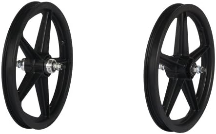 SKYWAY, Tuff II 16" 5 Spoke Black, Wheel, Front and Rear, 16'' / 305, Bolt-on, F: 100, R: 110, Rim, Freewheel