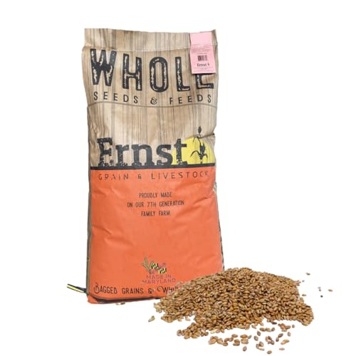 Ernst Grain & Livestock Soft Red Wheat Berries – Non‑GMO Feed Grade – 46 LB Bulk Bag – Ideal for Livestock & Poultry Feed – Grown (Family