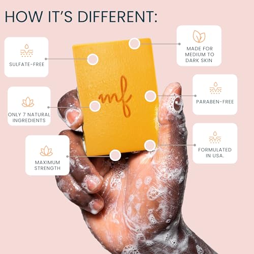 Pure Kojic Acid Soap Bar for Hyperpigmentation and Dark Spots - Dark Spot Remover for Face and Body - For Women with Medium to Dark Skin - Original