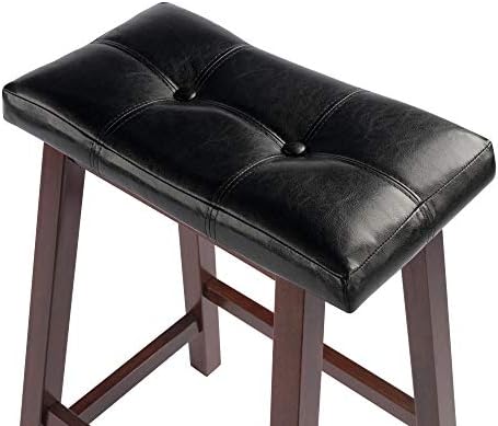 Winsome Mona Stool, 24", Antique Walnut