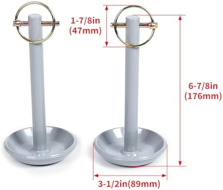 KUAFU 2Pcs Snow Plow Skid Shoes Steel Replace for Part Number 2873423 Compatible with Polaris ATV UTV Snow Plow Blade