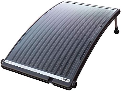 GAME 4721-BB SolarPRO Curve Solar Pool Heater, Made for Intex & Bestway Above-Ground and Inground Pools, Includes Intex Adapters, 2 Hoses & Clamps