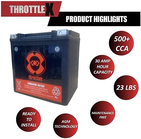 MX30L - MOTORCYCLE BATTERY - 600+ CCA